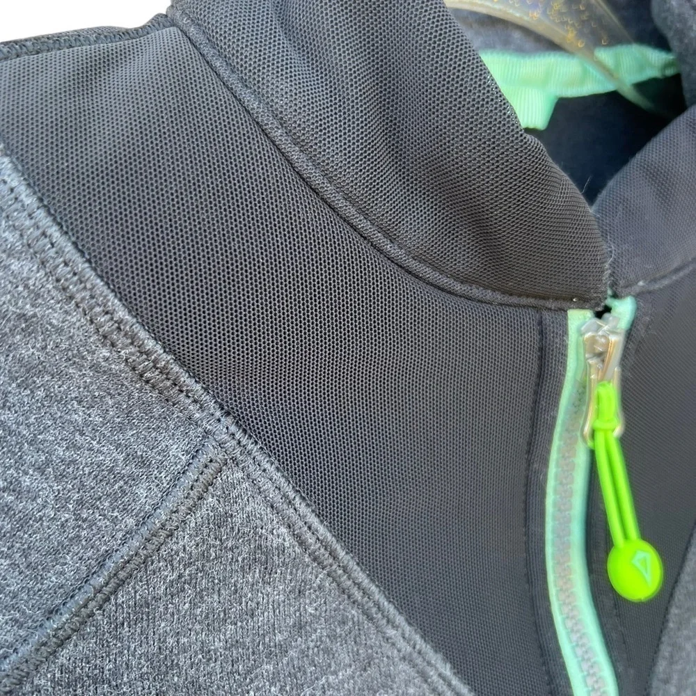 Lululemon Ivivva Saw Into Your Day Full Zip Fleece Lined Jacket Charcoal Gray 10